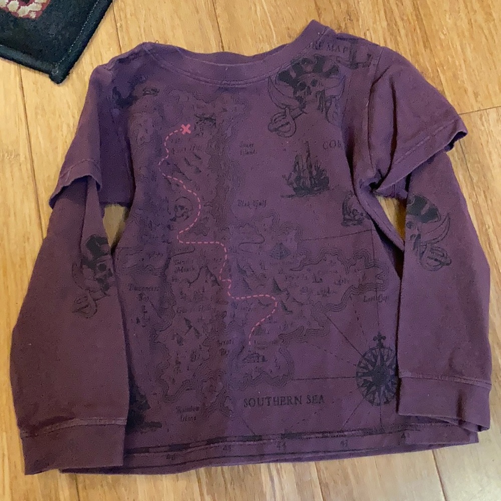 Kids Susu Samadhi Pirate treasure map shirt